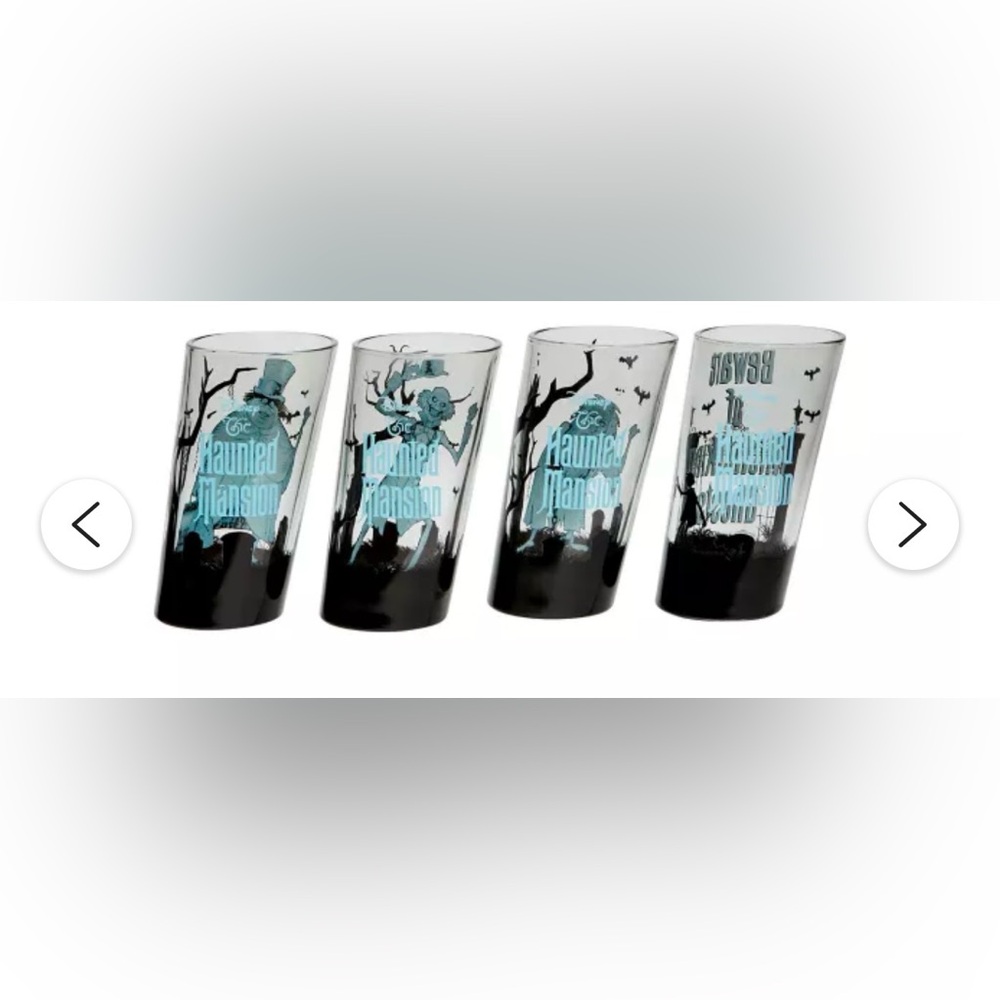 Disney Haunted Mansion "Hitchhiking Ghosts" Collector's Glass 4-Pack Set. - Picture 5 of 9